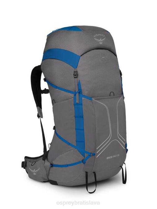 sk Osprey uniseks exos pro 55 backpacking dale grey agam modra D24N26 nahrbtnik